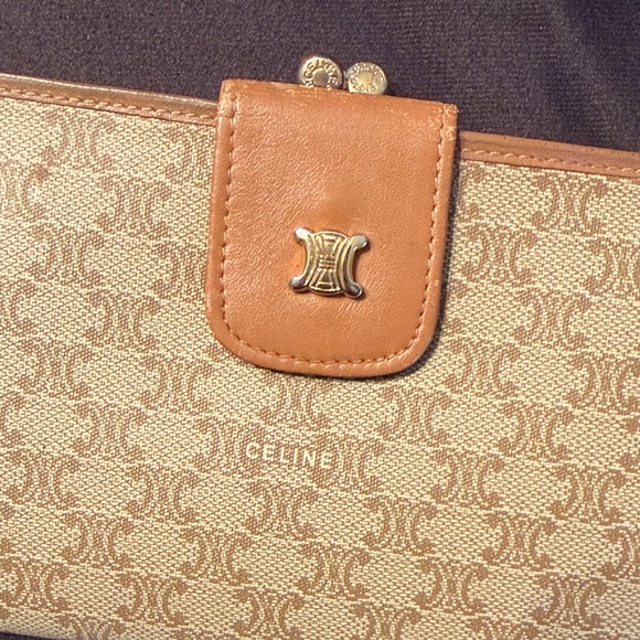 Celine Beige and Cognac Women's Wallet - Picture 3 of 7